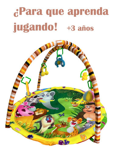Baby Gym with Jungle Animal Rattles