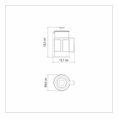 Tramontina Cafetera Con Embolo 600ml 3