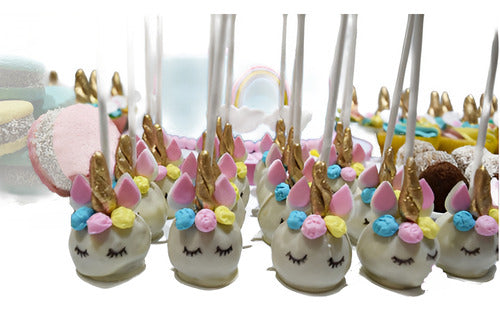 Seña 50% Mesa Dulce Unicornio 50 Personas Torta Cakepops Alf 0