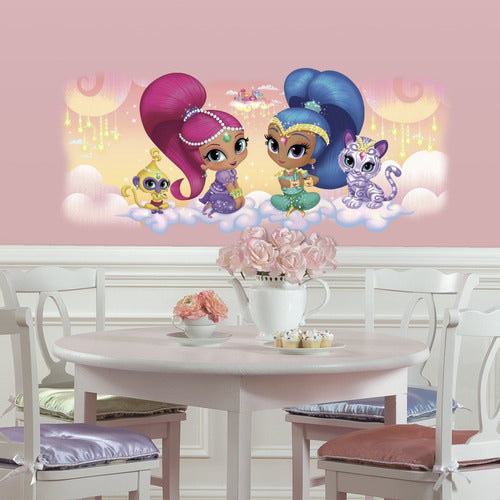 RoomMates Shimmer And Shine Burst Vinyl Wall Decor 0