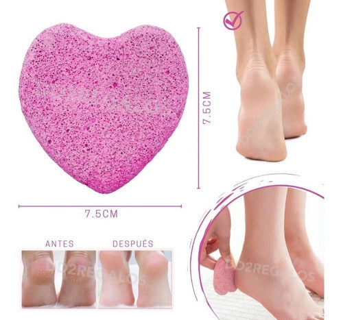 Heart Shaped Pumice Stone Callus Remover Pedicure for Feet 1