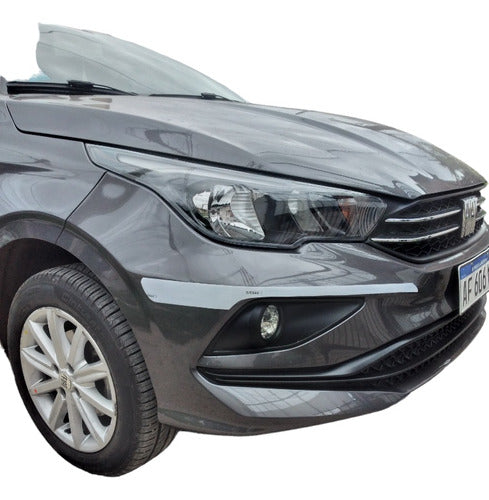 FIAT CRONOS Front Bumper Reflective Protection x2 2019 1