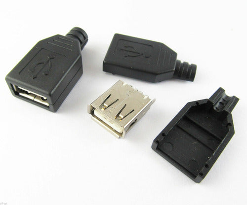 Conector Usb A Hembra Con Tapa Para Cable 0