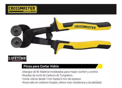 Crossmaster Pinza Tenaza Para Corte Vidrio Mosaiquismo 8" 1