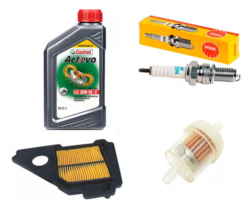 Castrol Service Kit for Yamaha YBR 125 by Coyote 0