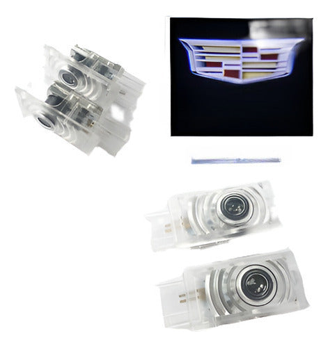 2pcs Cree Cadillac Bienvenida Sombra Luz Logo Cadillac Srx A 1