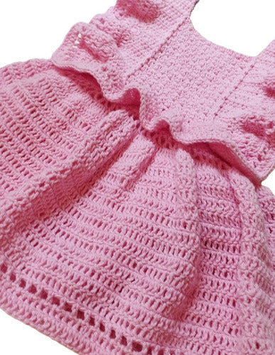 Handmade Crochet Baby Dress-Body. Color of Choice 0