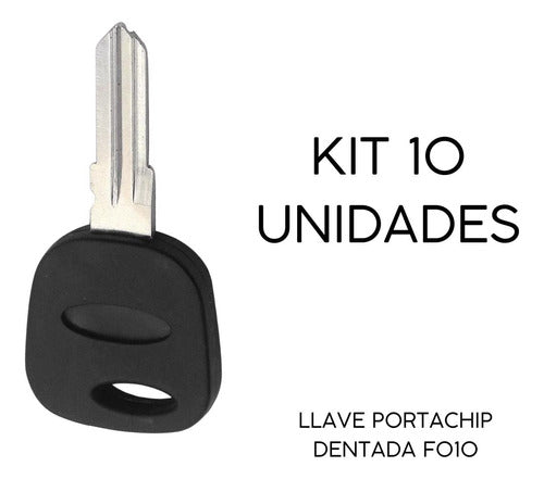 Keyfad 10 Llaves Portachip Dentada Fo10 1