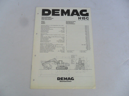 DEMAG H15C Track Loader Brochure Vintage Tractor Advertising 0