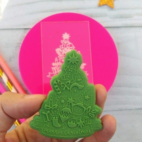 Stamp Christmas Tree M3 with Fondant Cookies Cutter 0