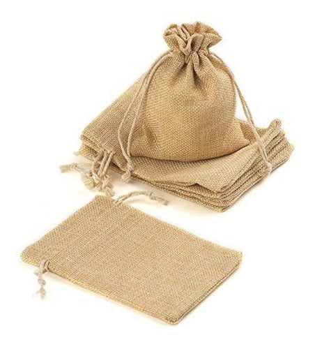 CleverClover Pack of 60 Burlap Bags 10 x 14 Cms 3