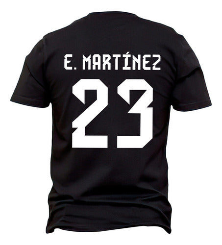 Emiliano Dibu Martínez Black T-Shirt - Argentina National Team 1