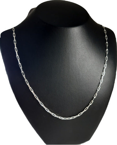 925 Silver Forcet Chain 55cm Solid Men's 3mm 0