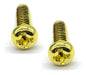 2 Parafuso Dourado Aço Chave Seletora Guitarra 3,5x6,3x12 Mm 4