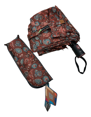 Amayra Short Automatic Printed Umbrella - Lemi 2