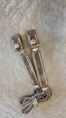 Leather Straps - Leather Straps with Stitching 1