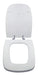 Derpla Chrome Toilet Seat Compatible with Milano White 0