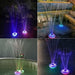 Fuente De Agua Flotante A Bateria Recargable Con Luces 3