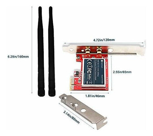 Febsmart Wireless N 24ghz 300mbps Pcie Adaptador De Red Inal 6