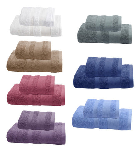 Arcoiris Set of 10 Heavyweight Hotel-Style Towels and Bath Sheets - 100% Cotton 0