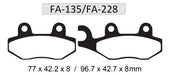 CBK Pastillas Freno FA135 Motomel Skua 250 Pro Del. Spot Moto 2