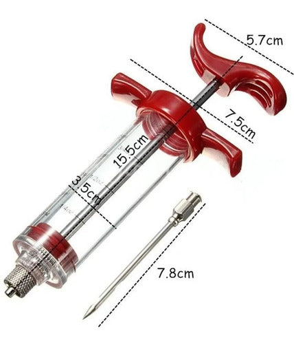 Gastromena Gastronomic Syringe Stainless Steel Needle - Marinade Meat Injector 3