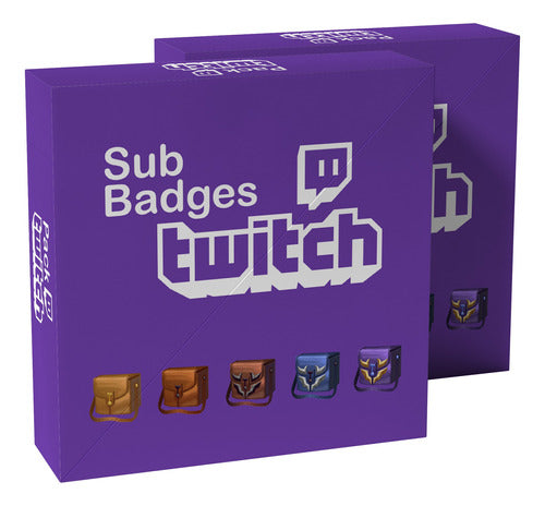 Pack X 5 Sub Badges Twitch Insignias Emblemas Streamers #25 0