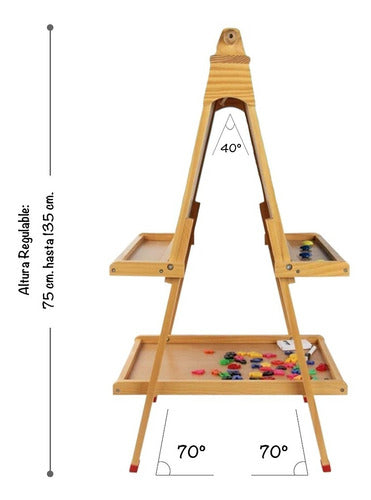 IKO SHOP Double Educational Whiteboard with Chalk and Markers 6