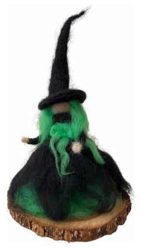 Wooly Crafts Witch in Wool: Handmade Decoration 0