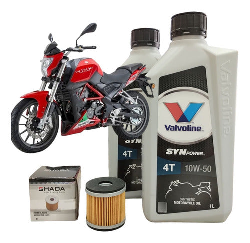 Valvoline & Hada Service Kit for Benelli TNT 25 0