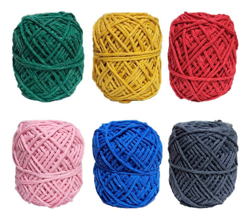 Cotton Macrame Yarn Ball 8/20 30 Meters Various Colors 6