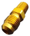 TIDAR Brass Union 1/4 Flare Male x 1/8 NPTM (Gas Thread) 0