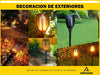 Alitrade Farol Solar Exterior Led Fuego Calida Aplique Pared Jardin 2