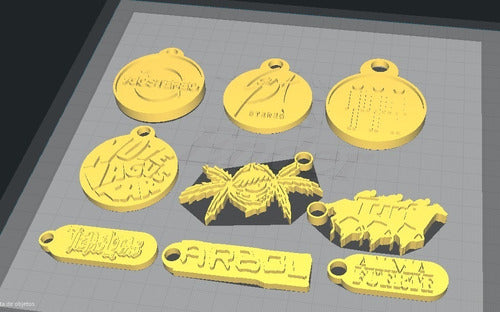 Impresion 3D Pack Rock Nacional Keychains STL Files 1