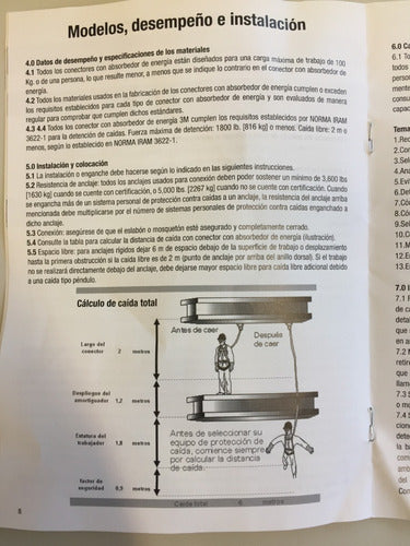 3M Salvacaídas Cabo De Vida Doble En Y Con Amortiguador 3