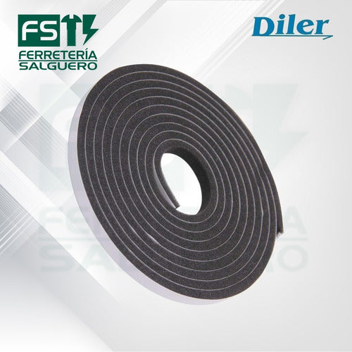 Diler 3x Self-Adhesive Foam Weatherstrip 10x10x5 Door/Window 3