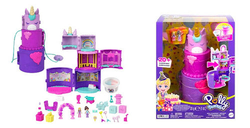 Set Polly Pocket Mundo De Sorpresas Pastel De Cumpleaños Ub 0