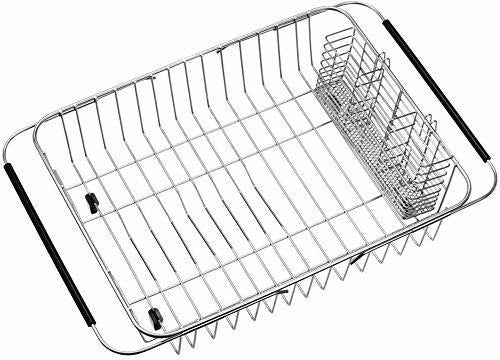 Sanno Dish Drying Rack with Stainless Steel Utensil Holder 0