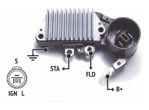 Regulador De Voltaje Alternador Nipondenso Rnn 001190 0