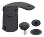 Mozart Full Bathroom Fixture Set with Black Matte Bidet and Shower Transfer 2