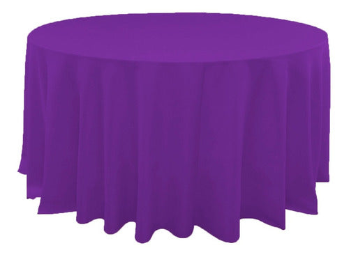 Round Tablecloth 2.20 Tropical Antistain Pack of 3 Units 40