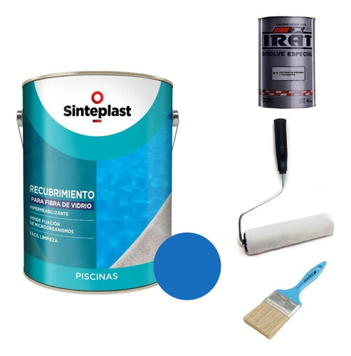 Combo Pool Plastic Fiberglass Paint Sinteplast 4L 1
