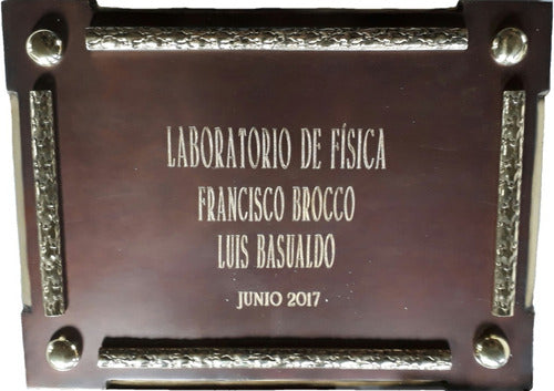 Funeplants Bronze Plaque 30 X 20 Cm for Recognitions 0