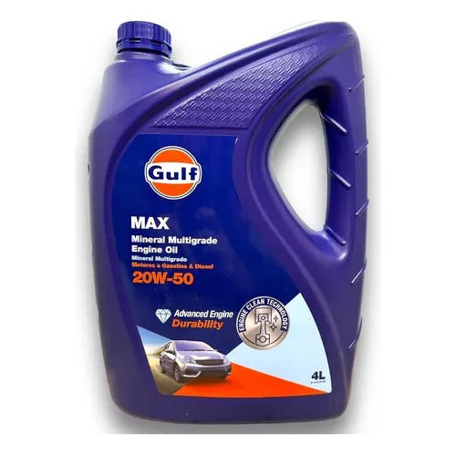 Gulf 20w50 X 4lt. + Filtro Mahle Aire/ Aceite Corsa 1.4 1.6 0