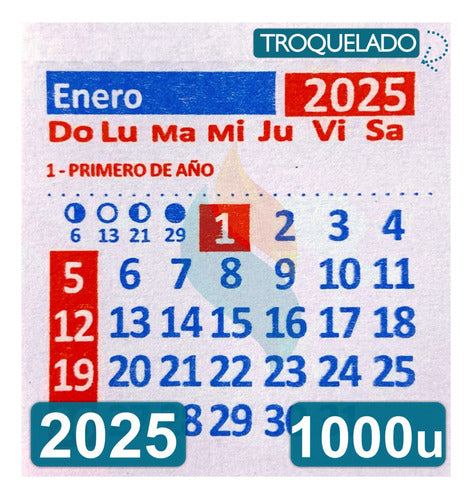 Calendario Mignon Almanaques 2024 X1000 5.5x5cm. Troquelados 0