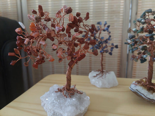 Generic Tree of Life in Natural Stones and Copper Thread 3