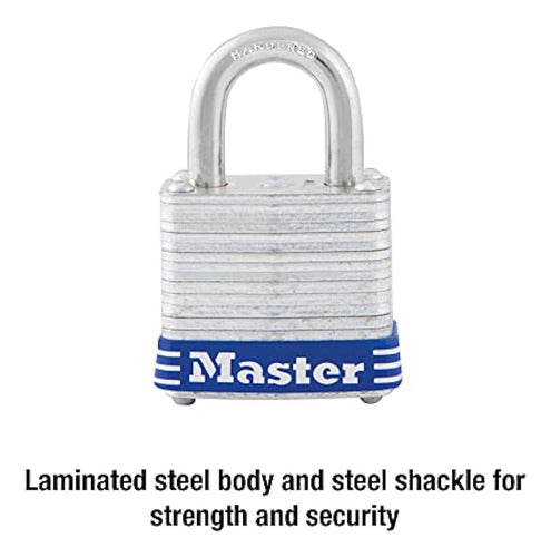 Candado Master Lock 7d Para Exteriores Con Llave, 1 Paquete 2