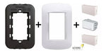 Jeluz Verona 1-Key Combined Point Light Switch Cover Complete 2