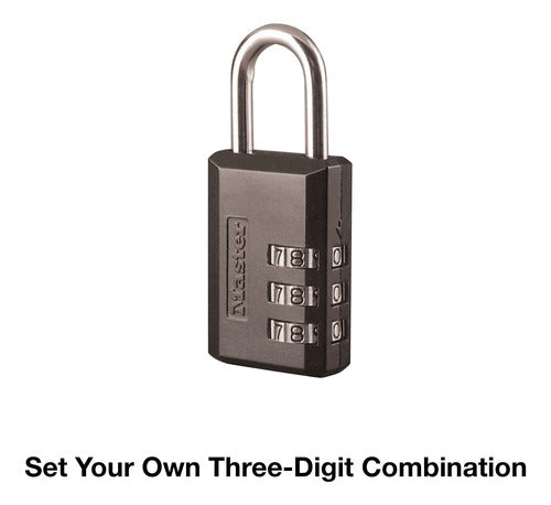 Master Lock Combination Lock Customizable for Gym - Black 2