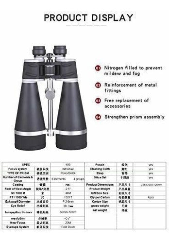 Scokc Prismáticos Tenjin Astro Astronomía De 30 X 80 Con Est 1